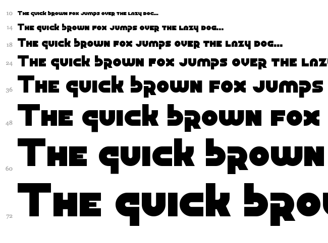 Zoon Hoot font waterfall